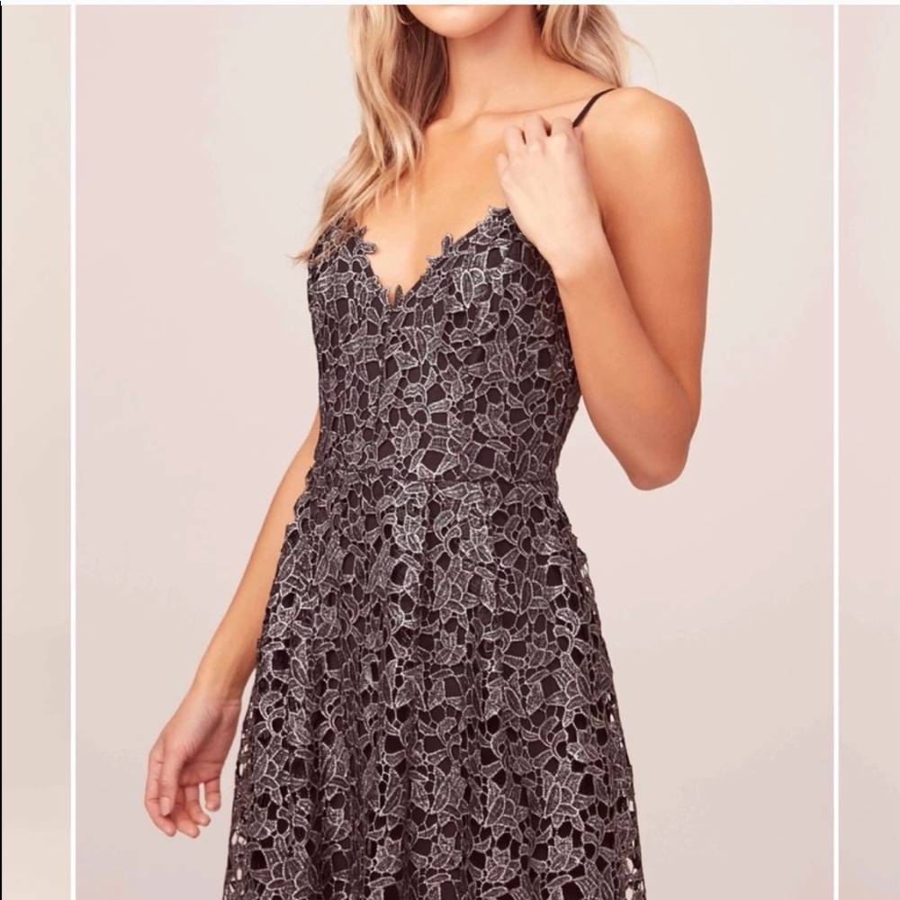 Stunning Astr the Label Metallic A-line Dress
